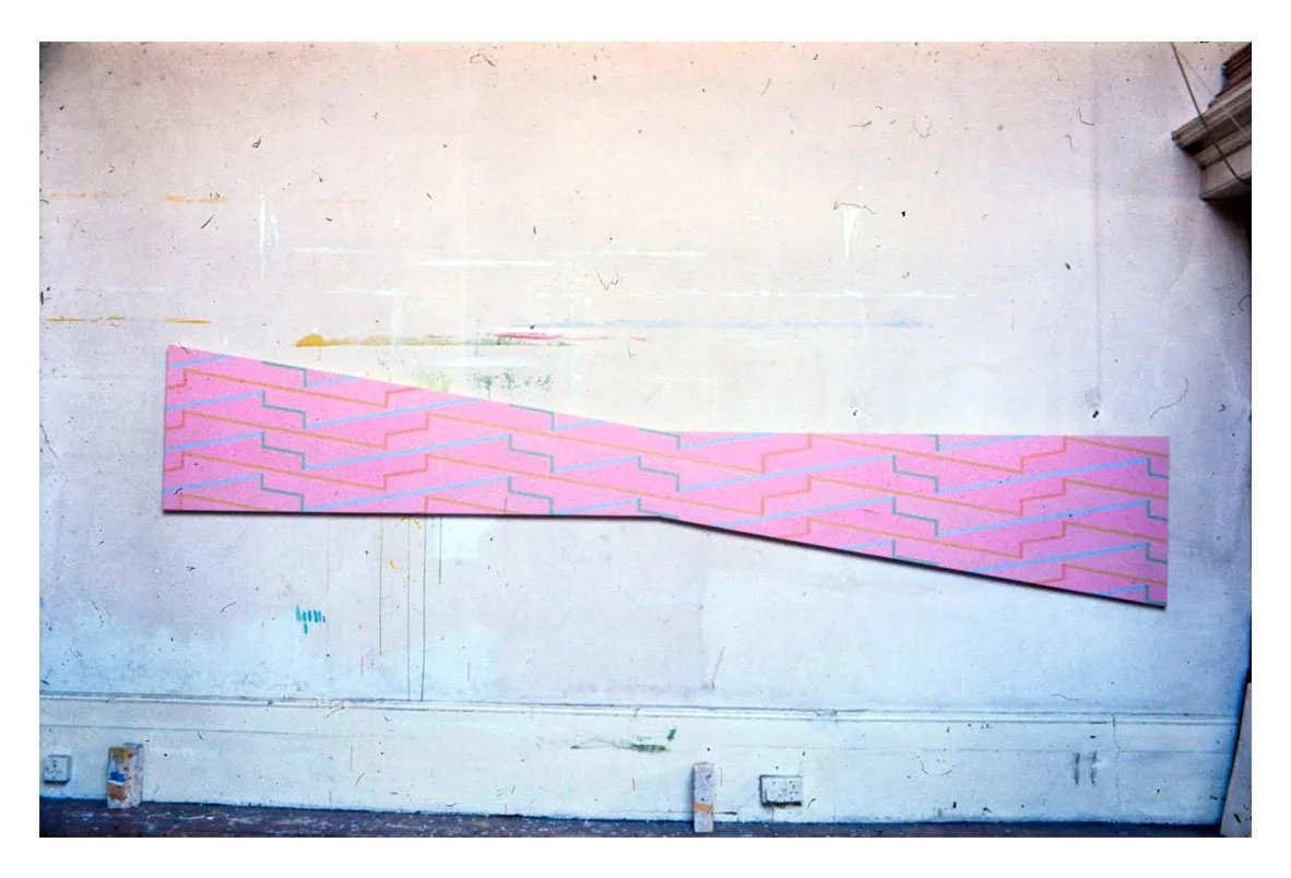 Pinkert, acrylic on canvas, 3.5 x 12 ft (approx), 1969, acquired for Glynn Vivian Art Gallery by the Contemporary Art Society