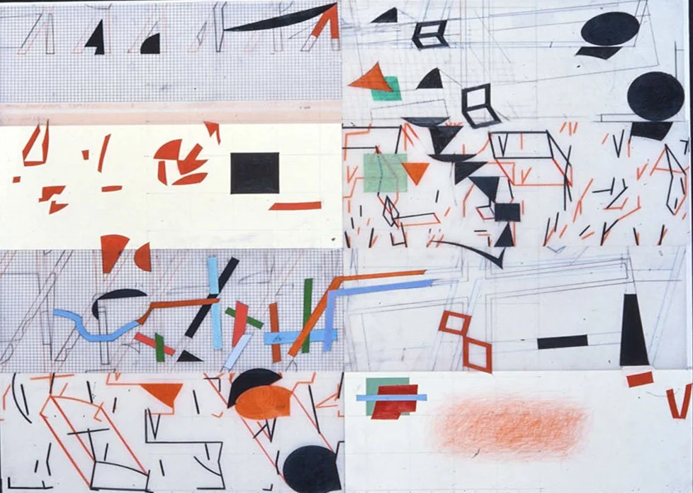 Study for Painting, tracing film, 50.8 x 60.96 cm, 1978