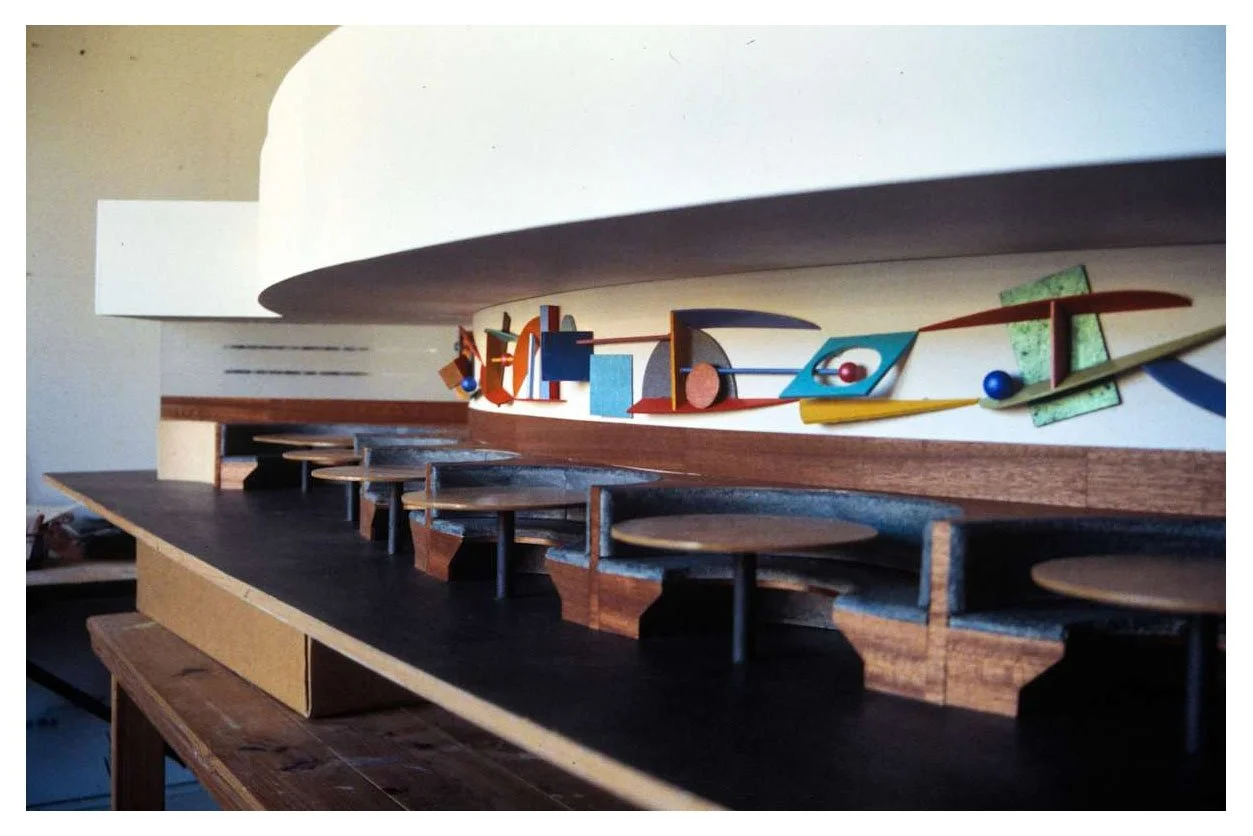 Maquette, acrylic on balsa wood and card, 1984