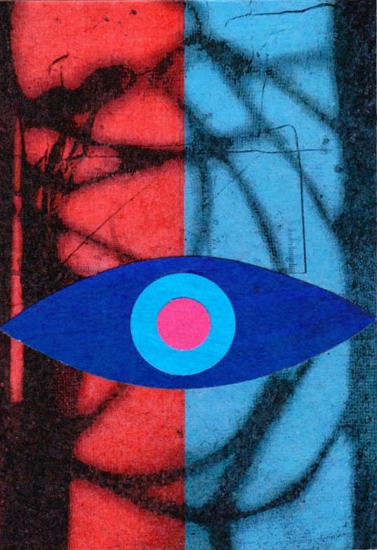 Stream No. 72, inkjet print, acrylic and paper, 11.8 x 7.9 cm, 2018