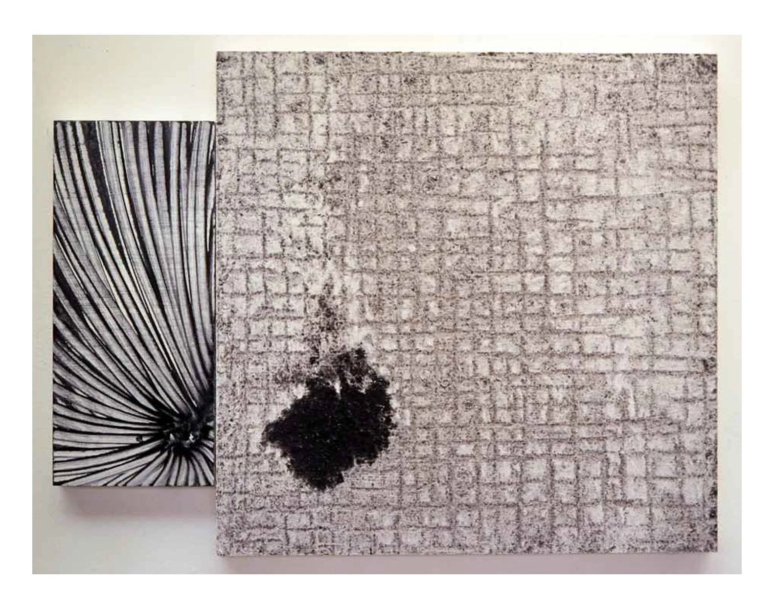 Entrances and Exits No. 8, acrylic and canvas on hardboard and mdf, 344 x 454 mm (OD), 1999