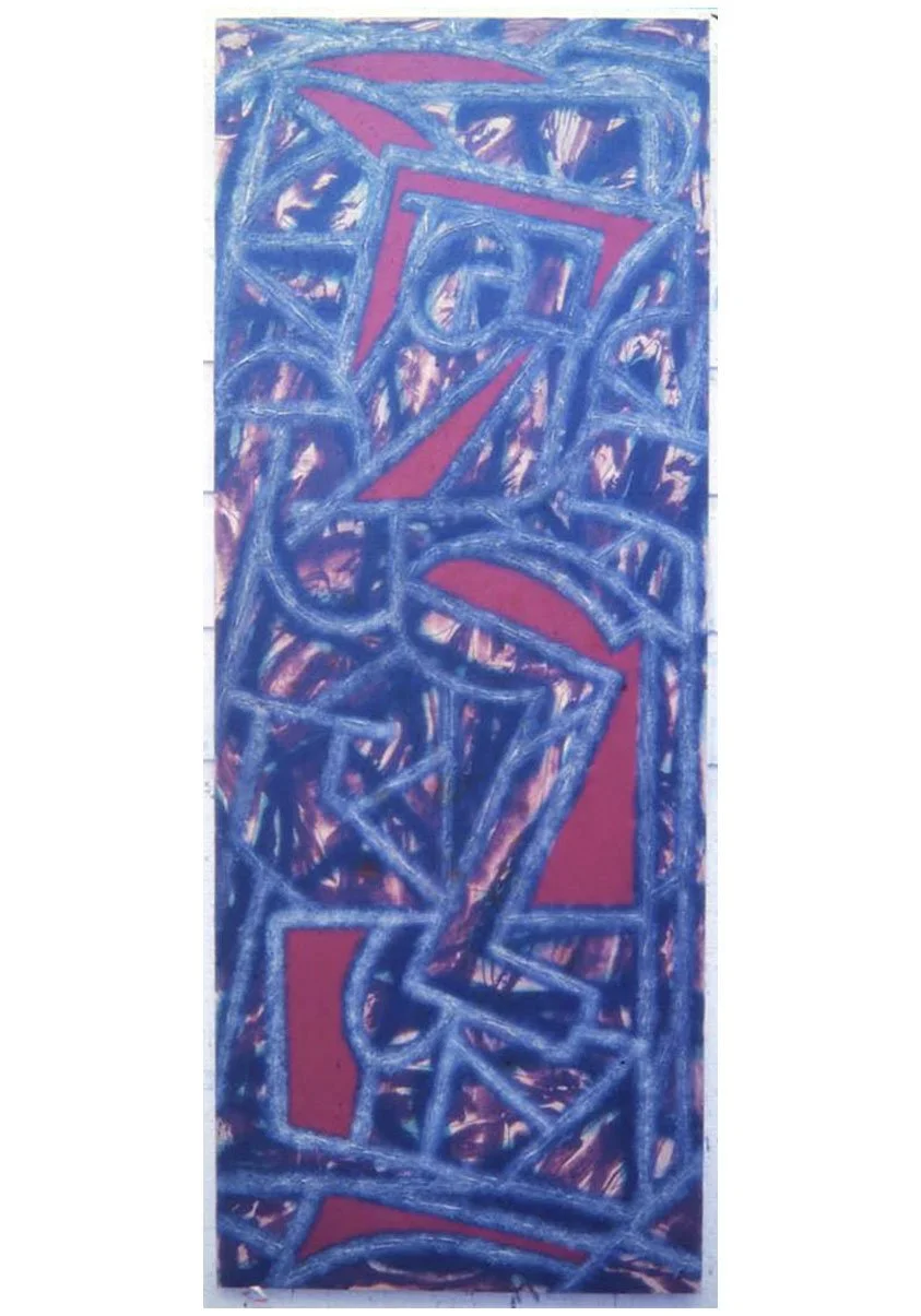 Nocturne Study No. 4, acrylic on canvas, 165.1 x 63.5 cm, 1976