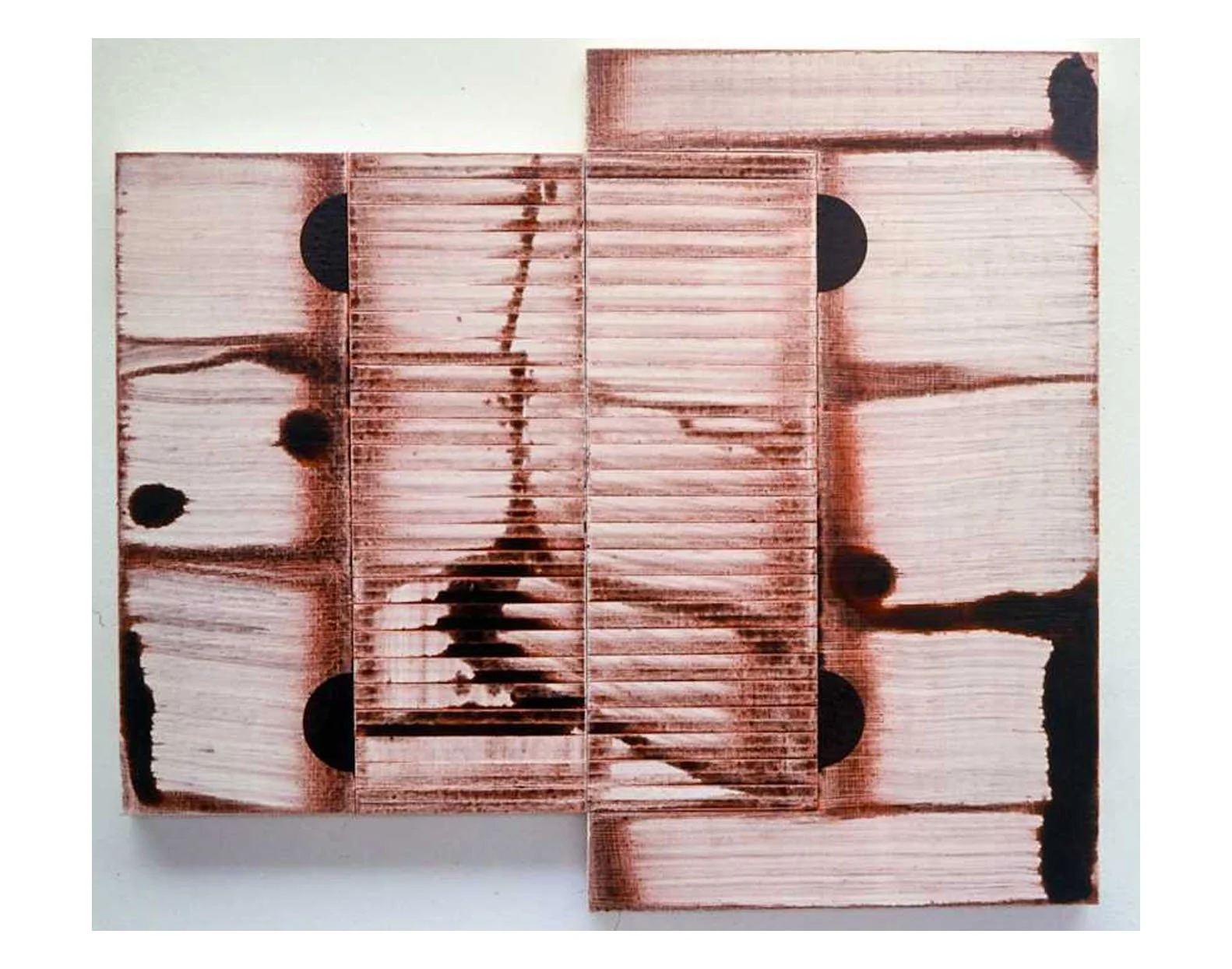 Entrances and Exits No. 2, acrylic and paper on mdf, 330 x 198 mm, 1999