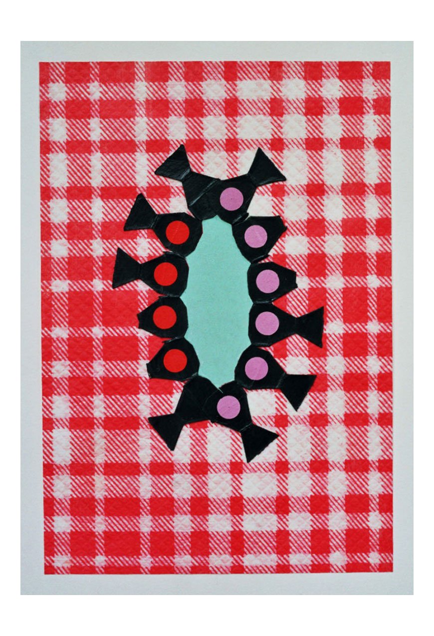 East Place No. 53, acrylic, paper, inkjet print, 18.9 x 12.8 cm, 2007