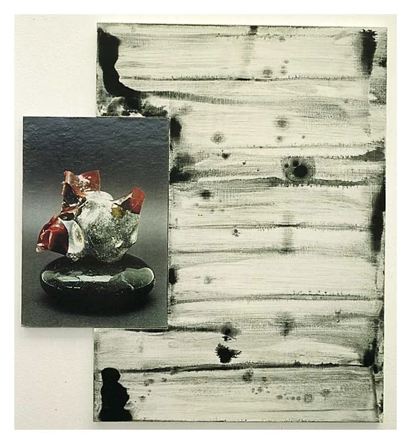 Untitled, acrylic on mdf panel and inkjet print on mdf panel, 1999 - 2000