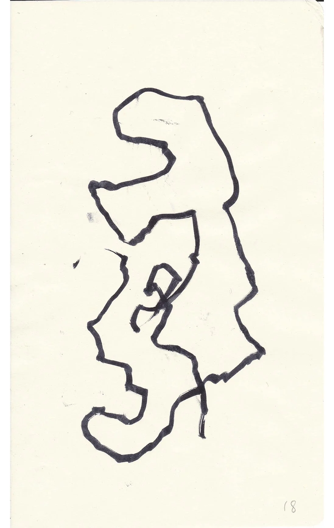 Argo No. 18 (original drawing), ink on paper, 21 x 13 cm, 2009 - 2012
