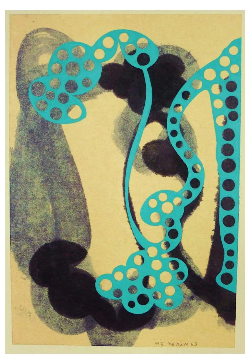 Dances with Michael No. 63, acrylic on paper, 21 x 14 cm, 2005