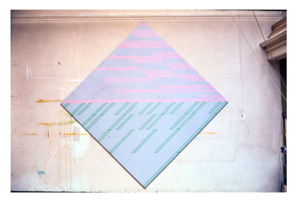 Untitled, acrylic on canvas, 168 x 168 cm (edge length), 1968-69