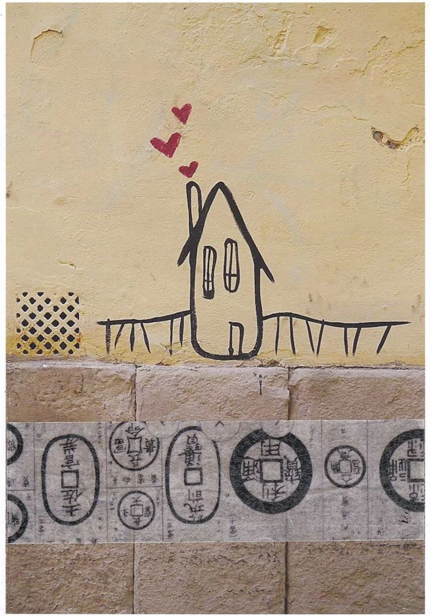 Florence A Memoir, collage on inkjet print, 15 x 10 cm, 2023 - 2025