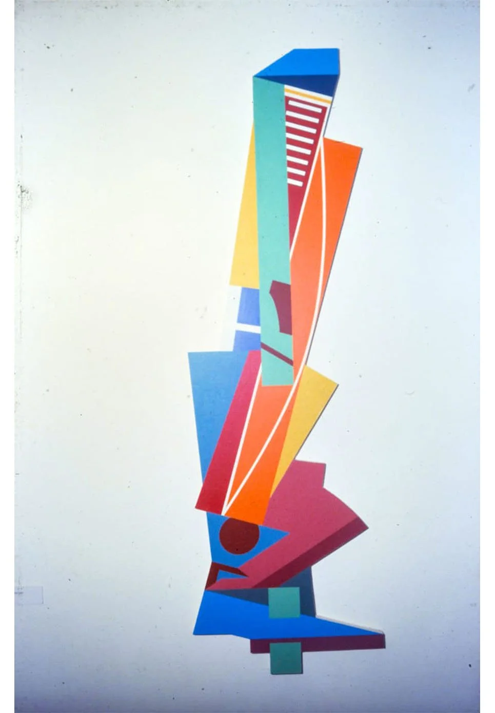 The Harp, acrylic on wooden panel, 185.5 x 56 cm, 1980