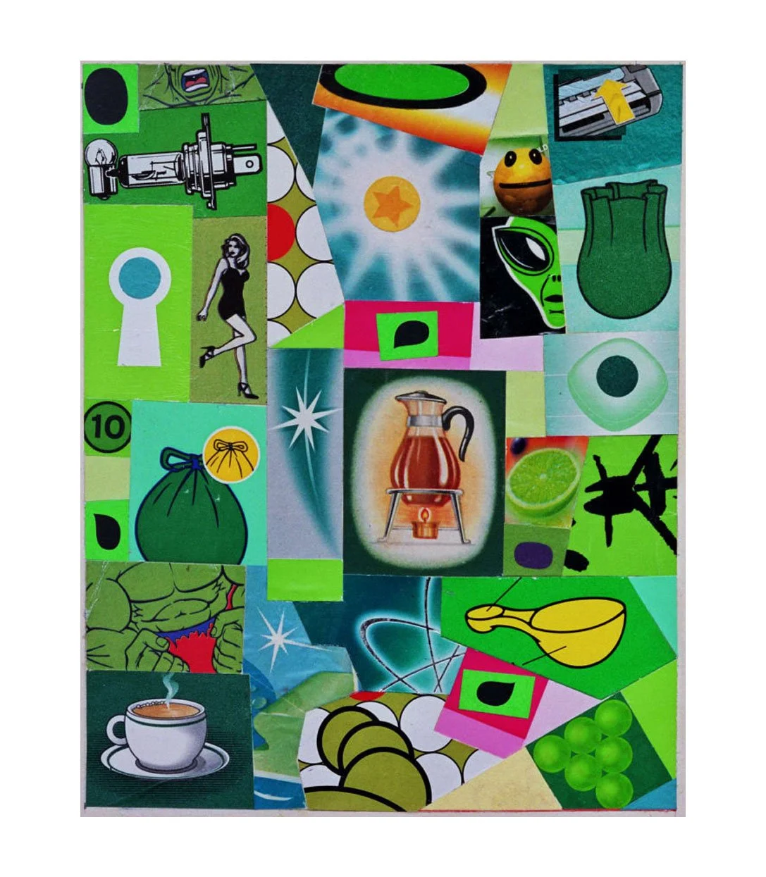 City Life, New Village, No. 20, collage on paper, 17.5 x 14 cm, 2004 