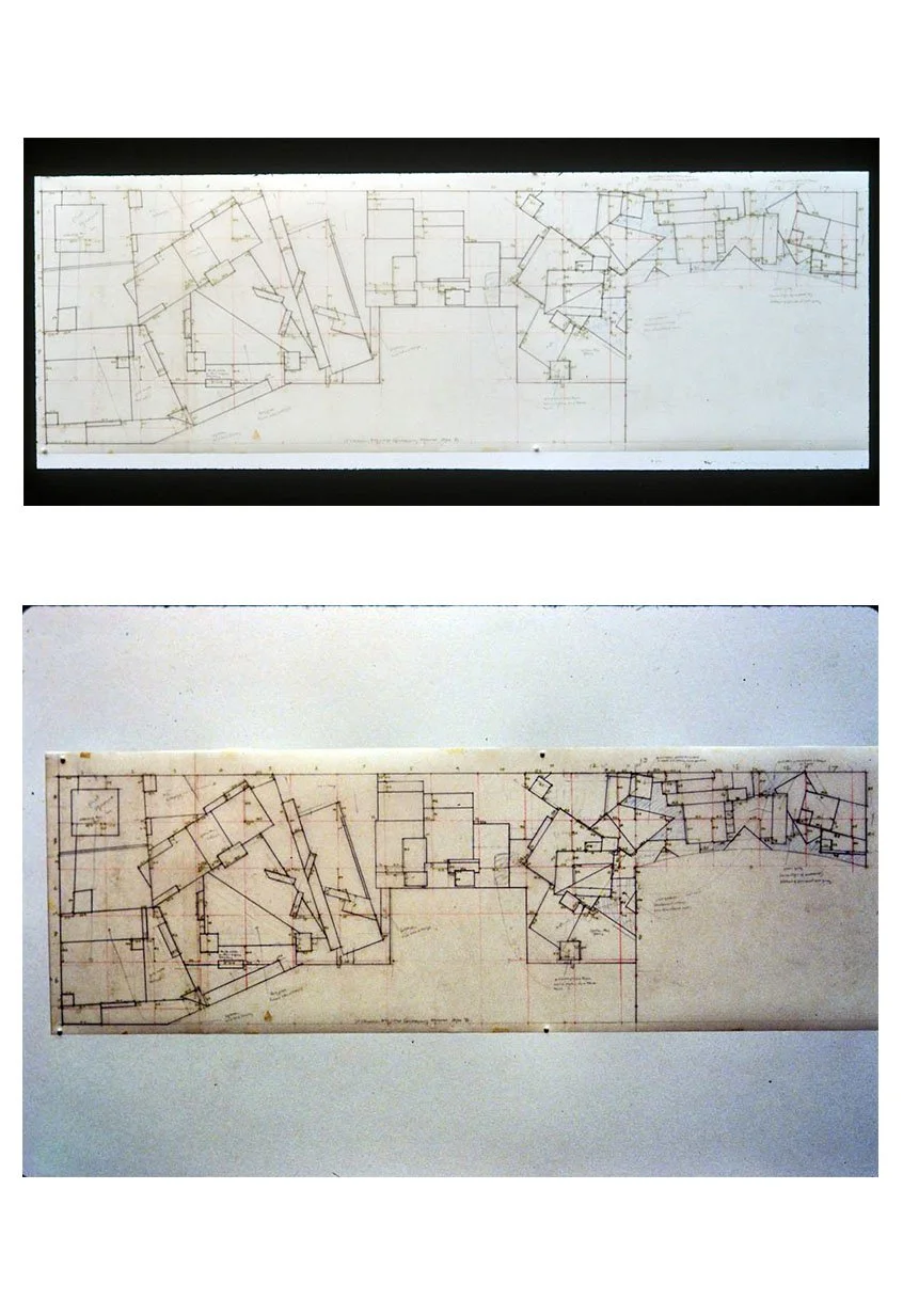 Working drawings, pencil on tracing film, 1982