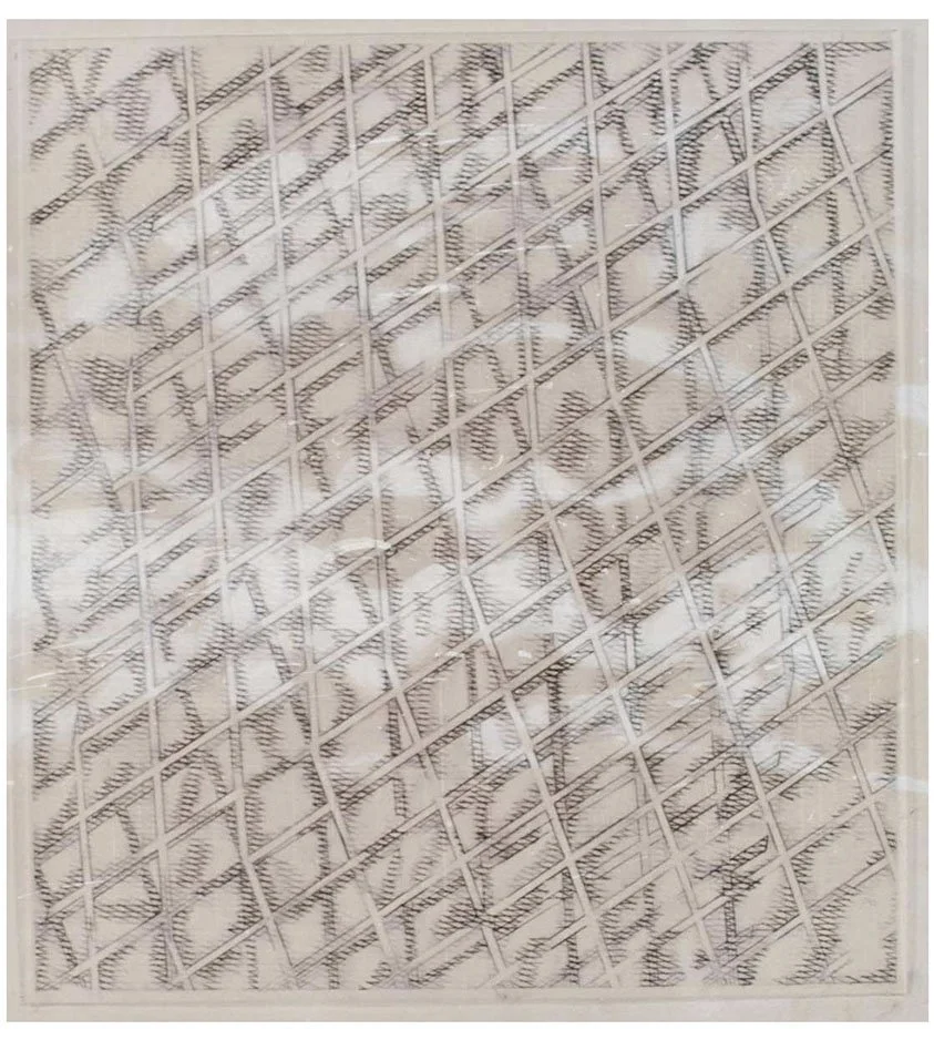Image Technique No. 1, pencil on tracing film, 50.8 x 50.8 cm, 1974