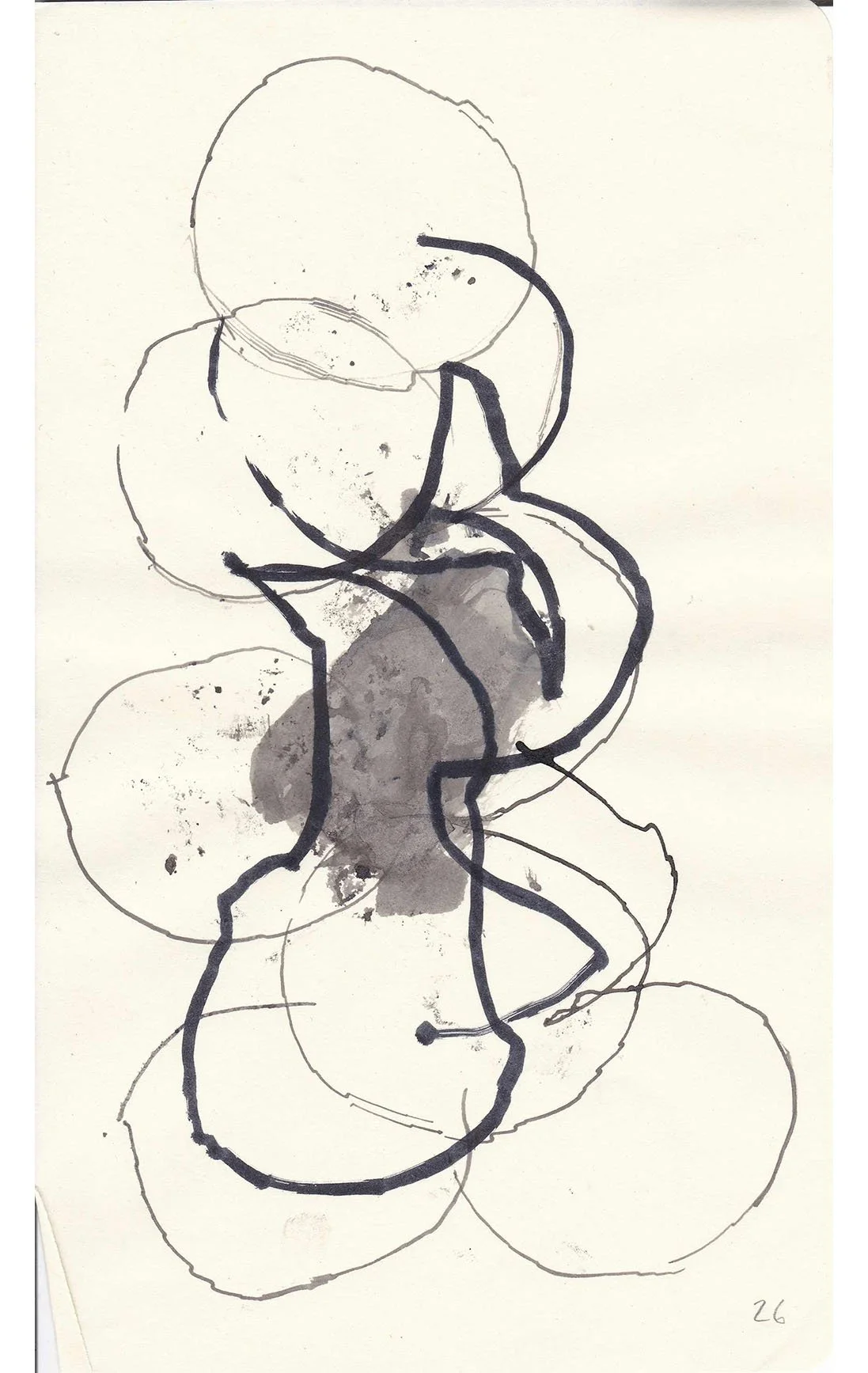 Argo No. 26 (original drawing), ink on paper, 21 x 13 cm, 2009 - 2012