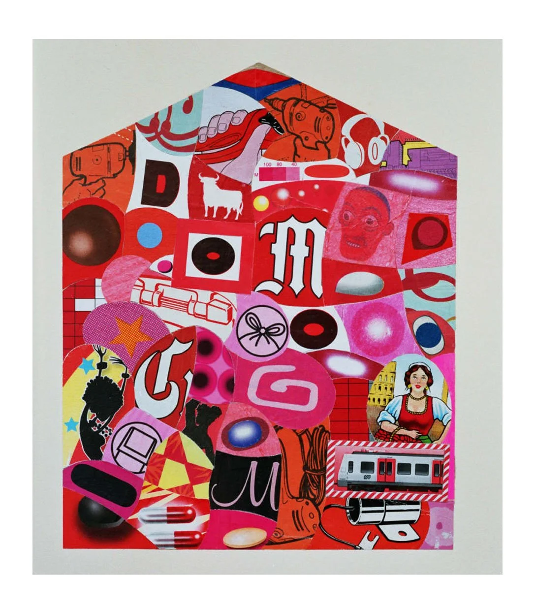 City Life, Crowded House, No. 29, collage on paper, 18.6 x 15 cm, 2004