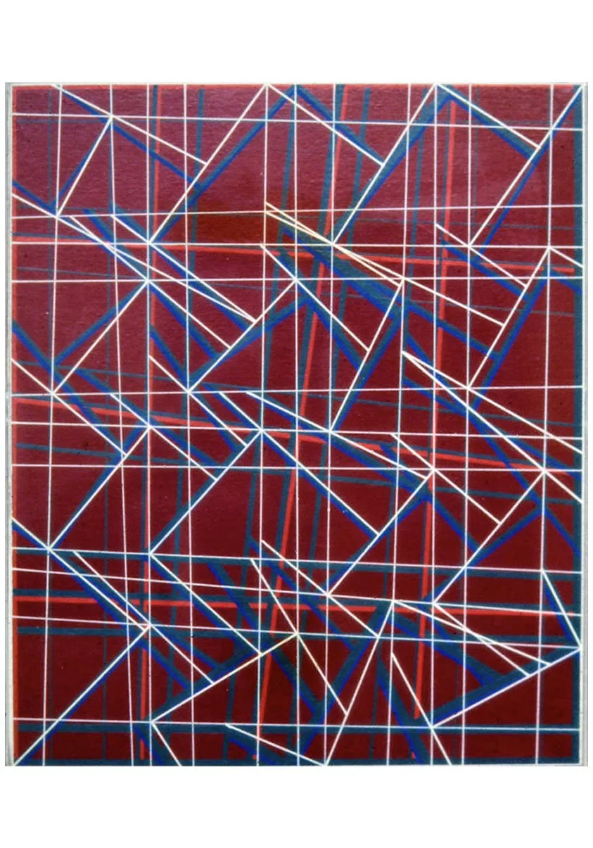 Bendick 2nd Version, acrylic on paper, 30.48 x 25.4 cm, 1973
