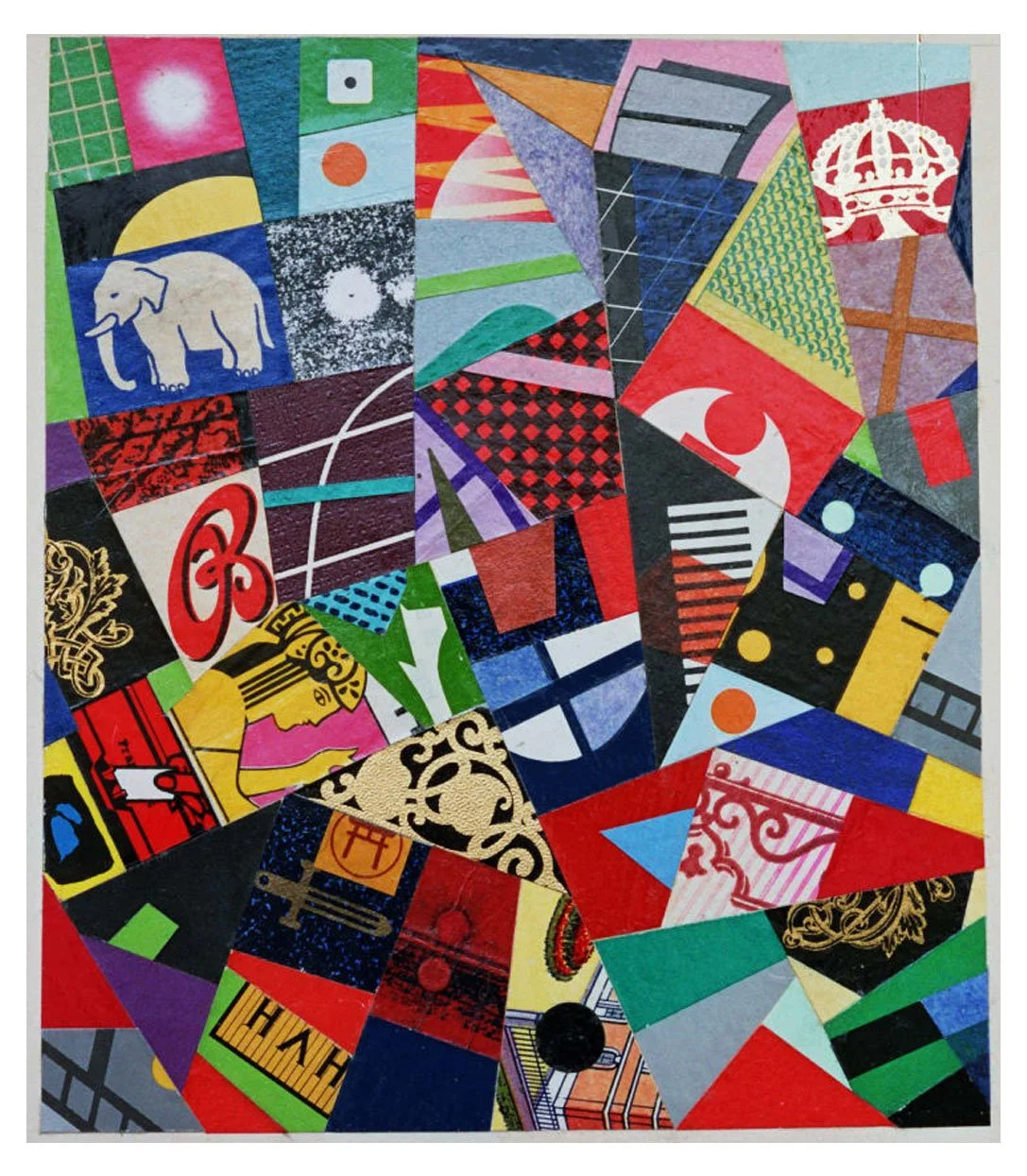 City Life, Street Cred, No. 3, collage on paper, 15.6 x 13.3 cm, 1997