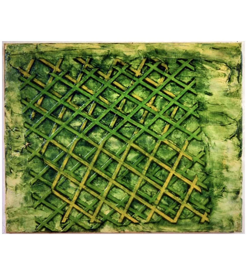 Sweet William, acrylic and card on canvas, 60.96 x 76.2 cm, 1975