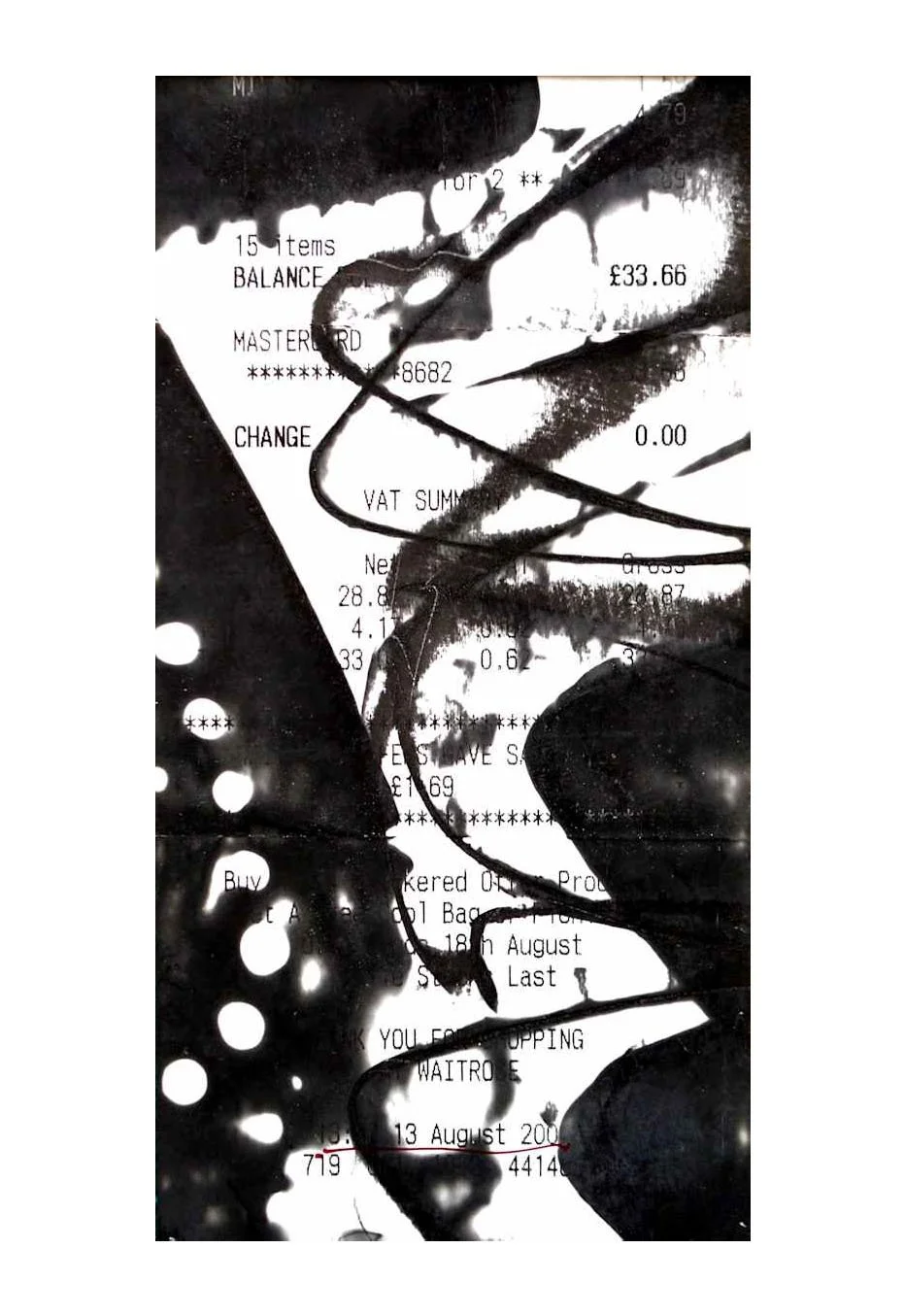 Heat Drawing No. 23, Xerox print, 2020