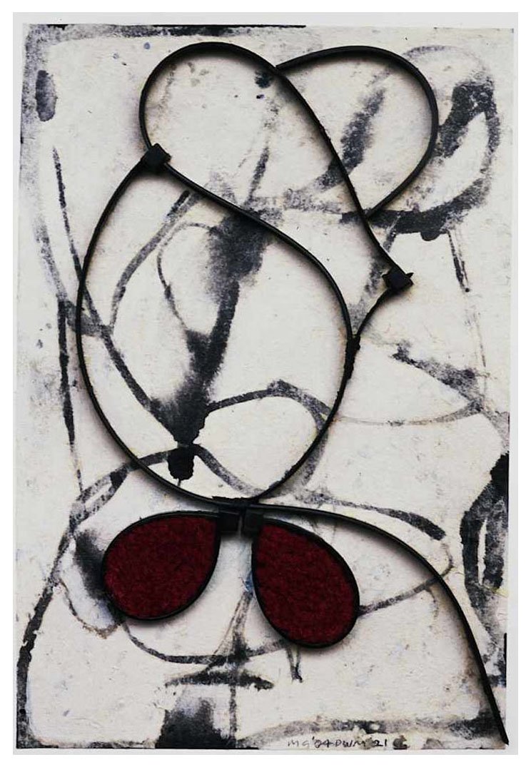 Dances with Michael No. 21, acrylic on paper, 21 x 14 cm, 2005