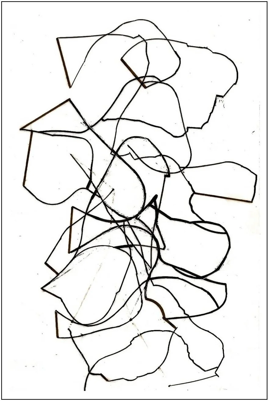 Argo No. 21 (trace), polymer pencil on tracing film,  21 x 13 cm, 2009 - 2012 