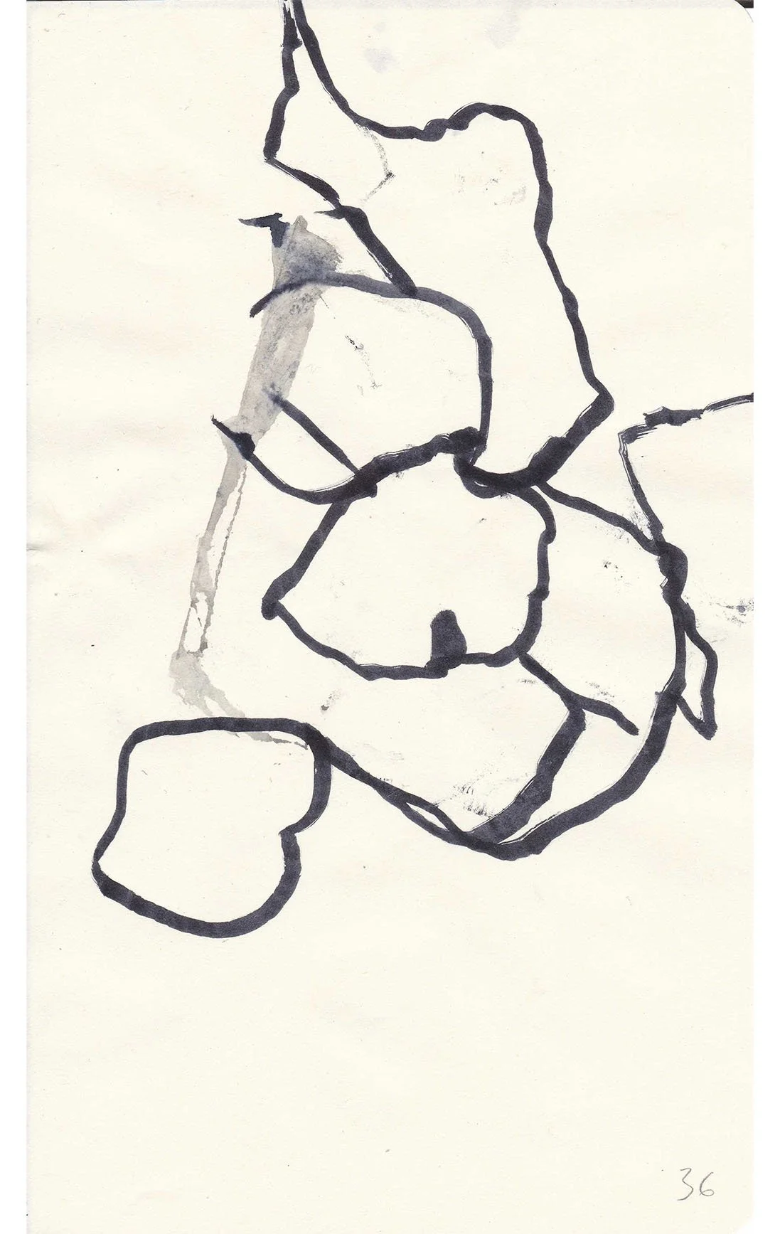 Argo No. 36 (original drawing), ink on paper, 21 x 13 cm, 2009 - 2012