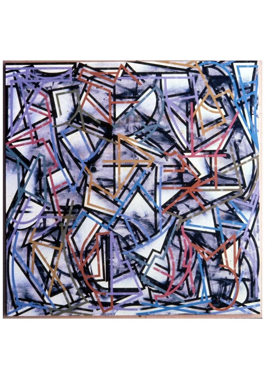 Raf's Song, acrylic on cotton duck, 167.64 x 167.64 cm, 1975-1976