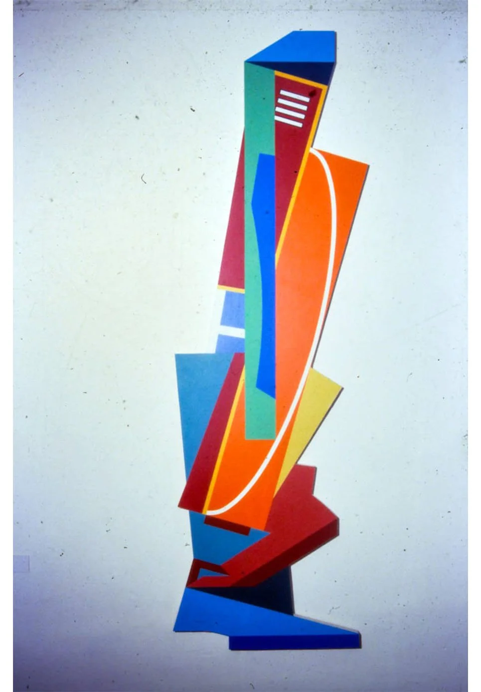 The Harp, acrylic on wooden panel, 185.5 x 56 cm, 1980