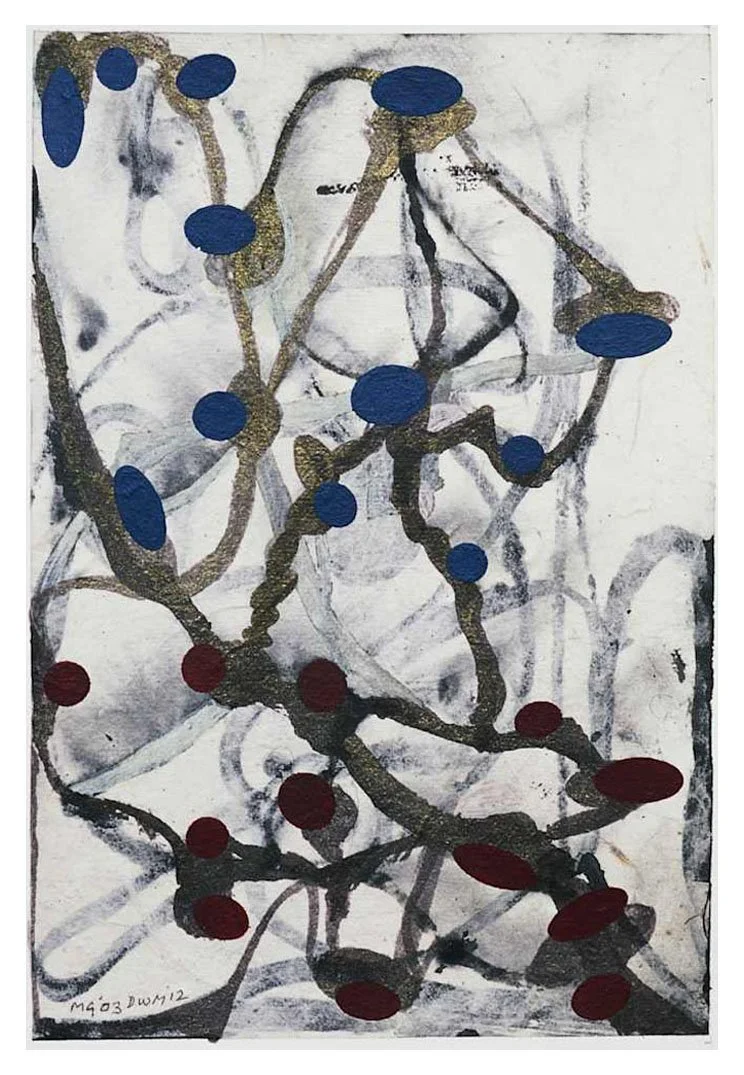 Dances with Michael No. 12, acrylic on paper, 21 x 14 cm, 2005