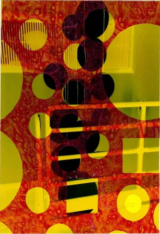 Stream No. 34, 'Verona', acrylic, paper and photographic print, 13.5 x 10.2 cm, 2018