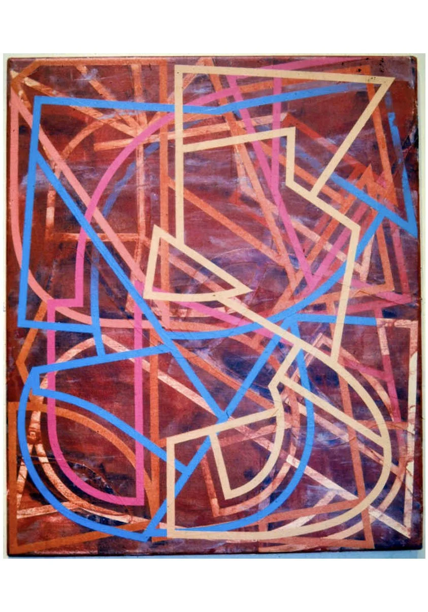Start Point Study, Brown, acrylic on canvas, 60.96 x 50.8 cm, 1976