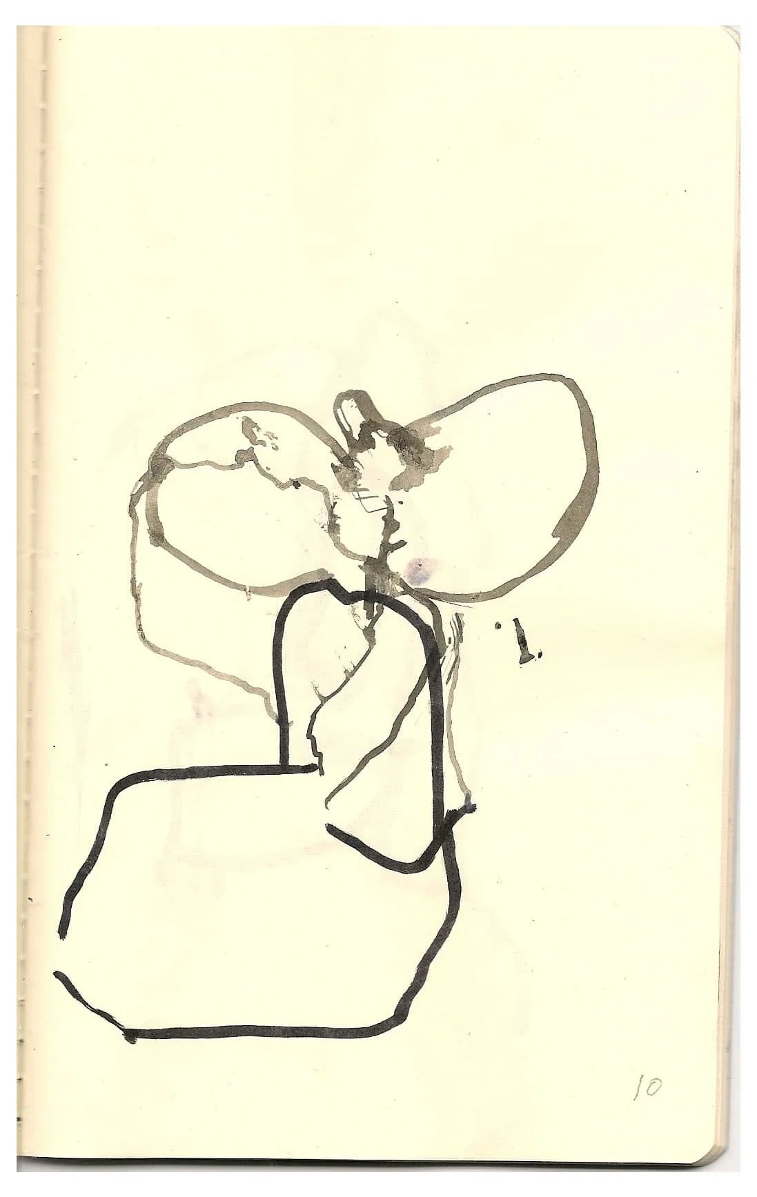 Argo No. 10 (original drawing), ink on paper, 21 x 13 cm, 2009 - 2012