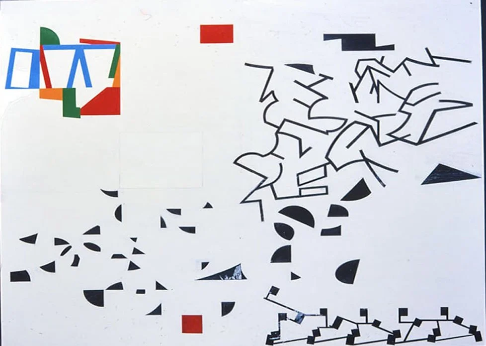 Study for painting, tracing film, 1978