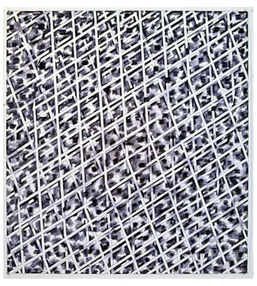 Image Technique No. 2, pencil and crayon on paper, 50.8 x 50.8 cm, 1974