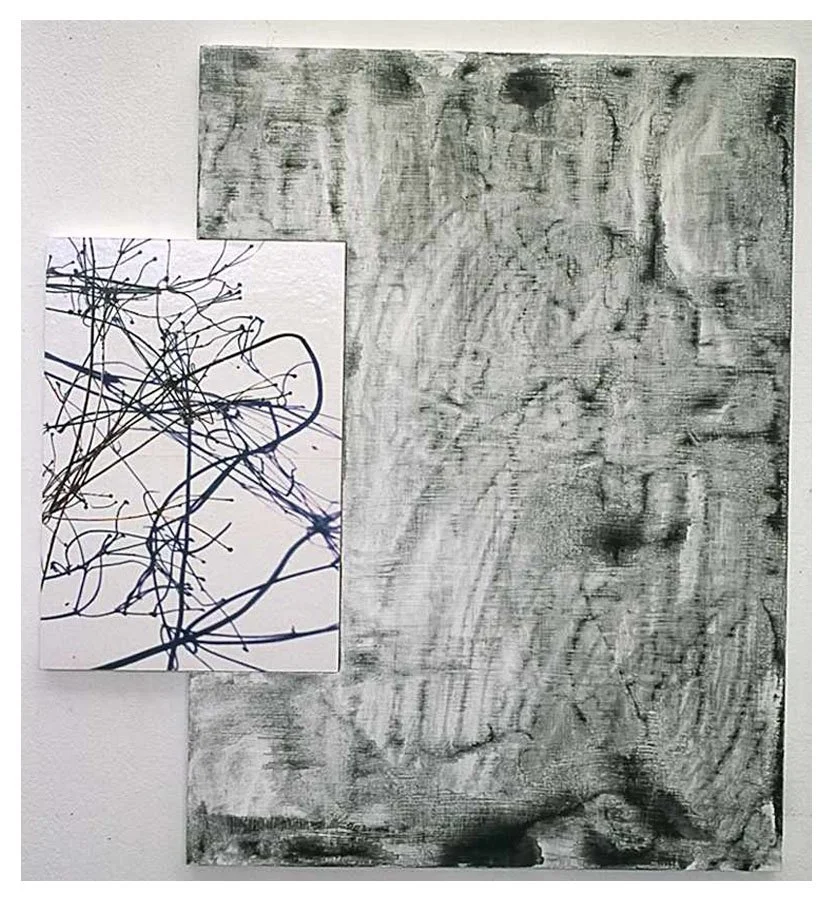 Untitled, acrylic on mdf panel and inkjet print on mdf panel, 1999 - 2000