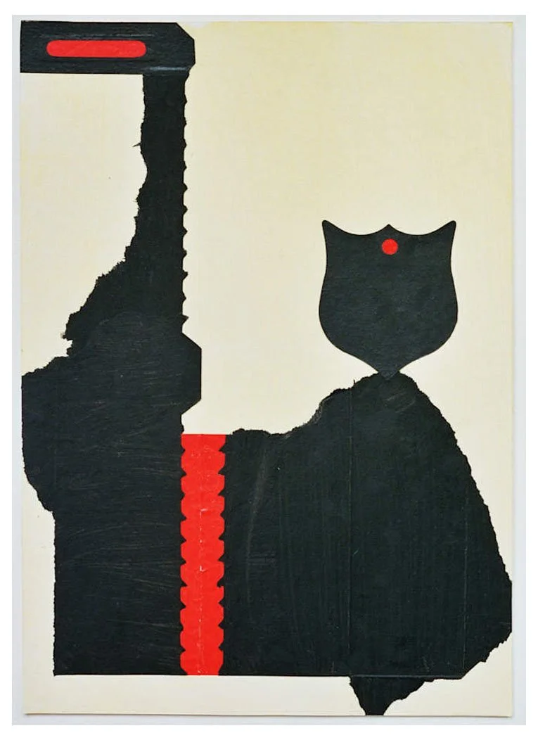 Sunday 23 April 2006, collage and acrylic on paper, A4, 6 Months in East Place