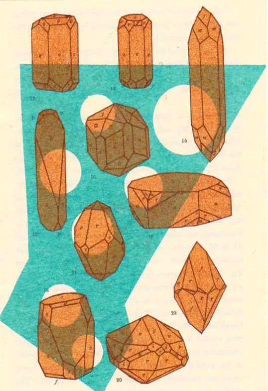 Stream No. 16, acrylic, paper and book page, 15.1 x 11 cm, 2018