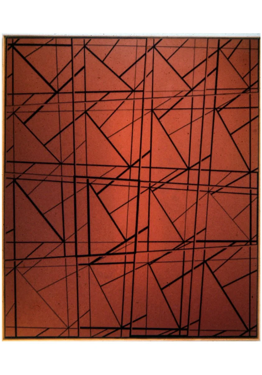 Red Span, acrylic on canvas, 198.12 x 254 cm, 1973