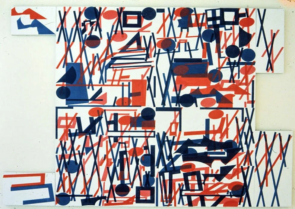 Quarters and Remnants, acrylic on canvas, 152.4 x 200.66 cm, 1978