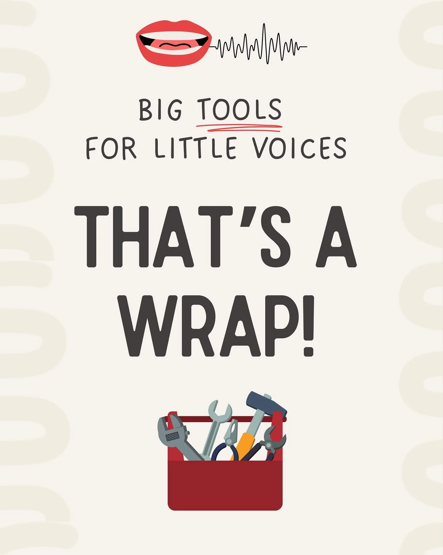 That&rsquo;s a wrap on the Big Tools for Little Voices series! 🎉 I had so much fun collaborating with such incredible speech-language pathologists to share tools, strategies, and insights for supporting communication development!

A huge thank you t