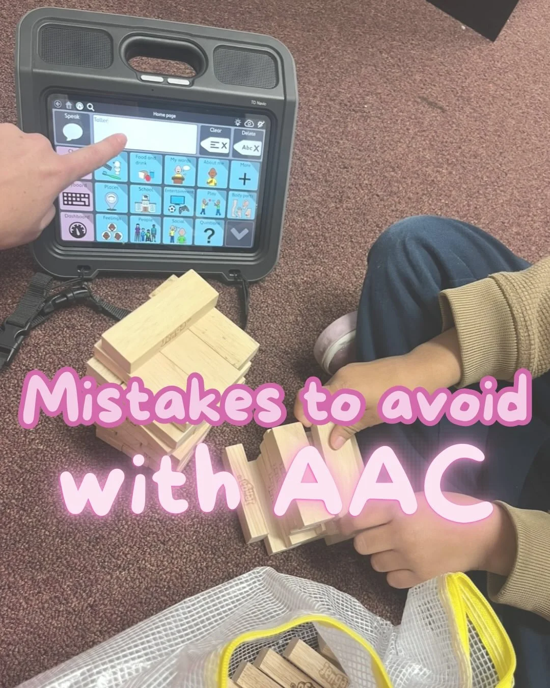 1. Model, don&rsquo;t test.
The best way to support your child&rsquo;s communication with their AAC device is through modeling.

There are a few reasons I don&rsquo;t recommend requiring your child to press a button to request: it can create pressure