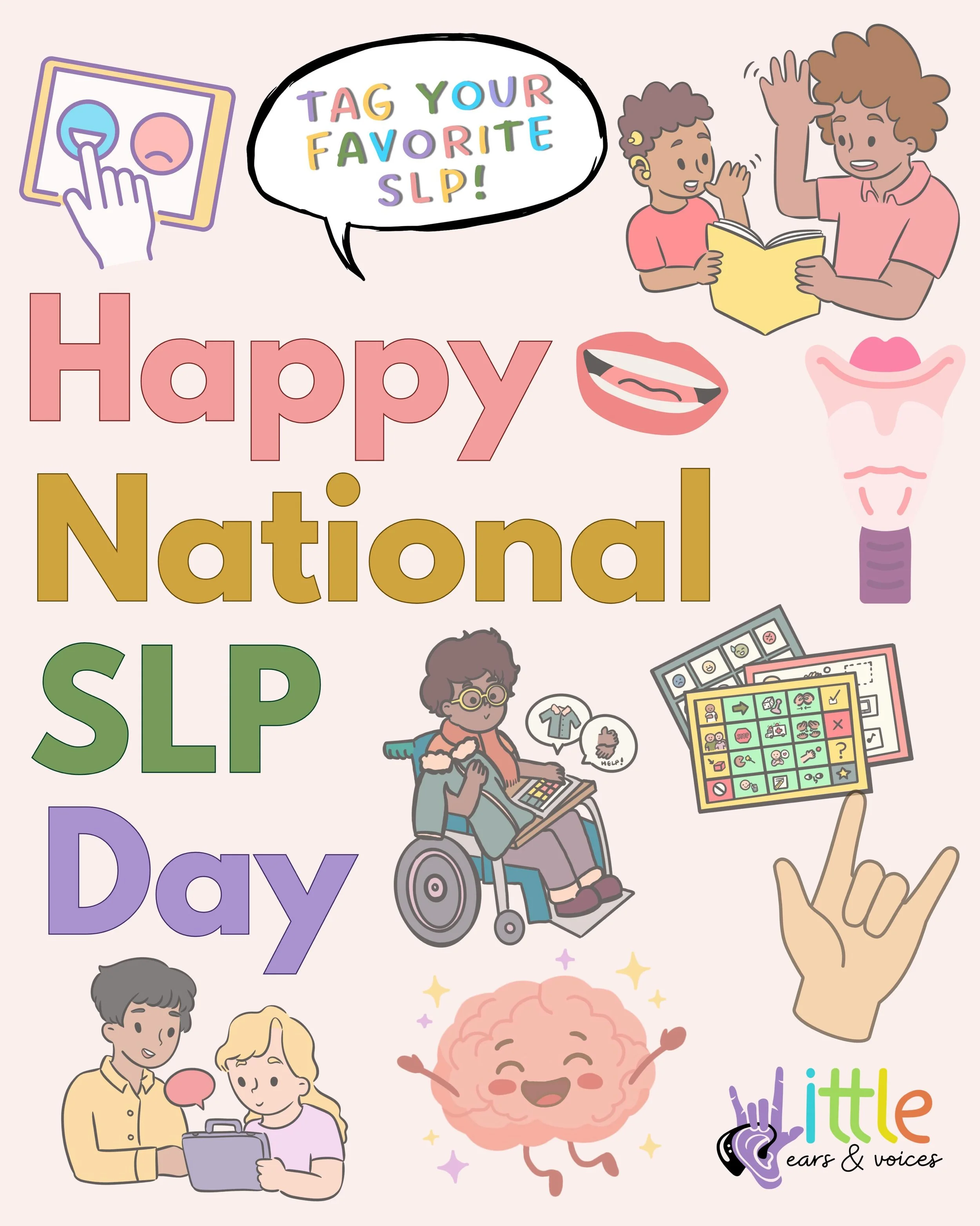 Happy National Speech Language Pathologist Day to all of the amazing SLPs out there!

If you know an incredible SLP who deserves to be recognized today, tag them below 🫶🏼

#SLP #SLPDay #NationalSLPDay #SpeechTherapist #SpeechLanguagePathologist