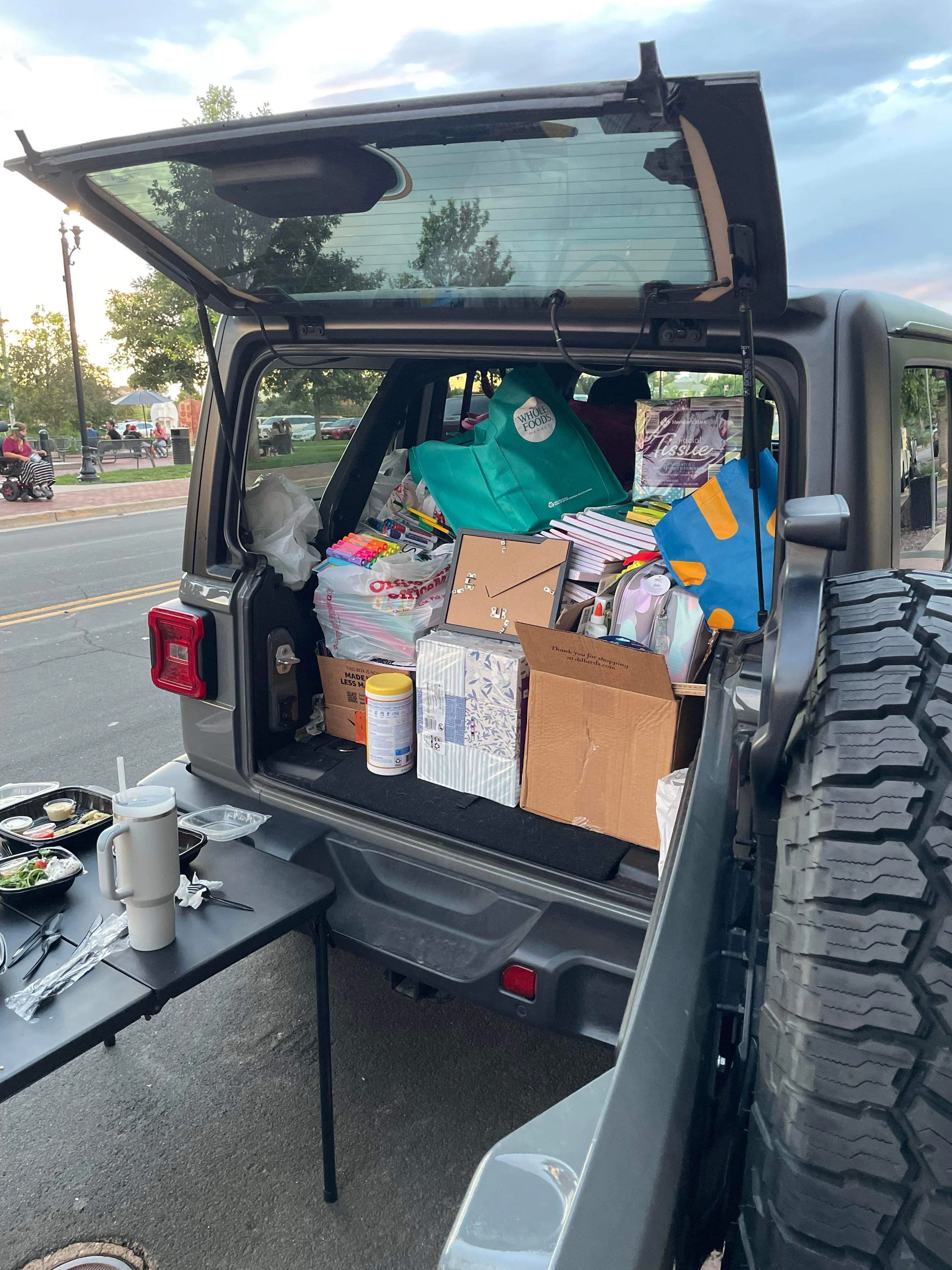 Fill the Jeep donation drive for Be the Good Ones at Kilwin's Parker Colorado