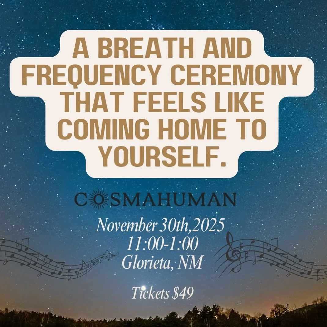 Hey Fam! Nov 30th is our next Glorieta,NM 
for our signature Breath and Frequency event!
Theme is Grateful heart ❤️ 
We&rsquo;ll be anchoring in the frequency of gratitude for all of the growth healing and blessings of 2025 
From the frequency of gra