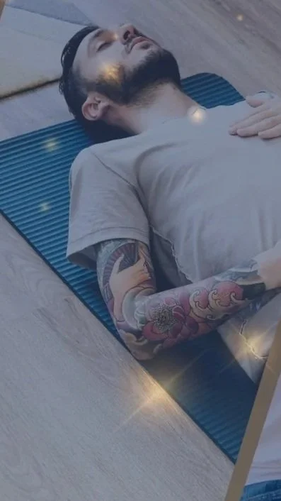 Man doing Breathwork 