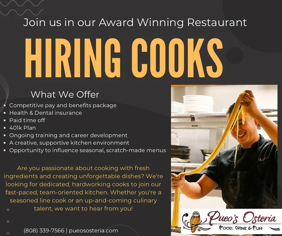 🔥 Join the team that turns up the heat! We&rsquo;re hiring talented cooks who are ready to create unforgettable dishes. Apply today and bring your flavor to our kitchen!🔪
