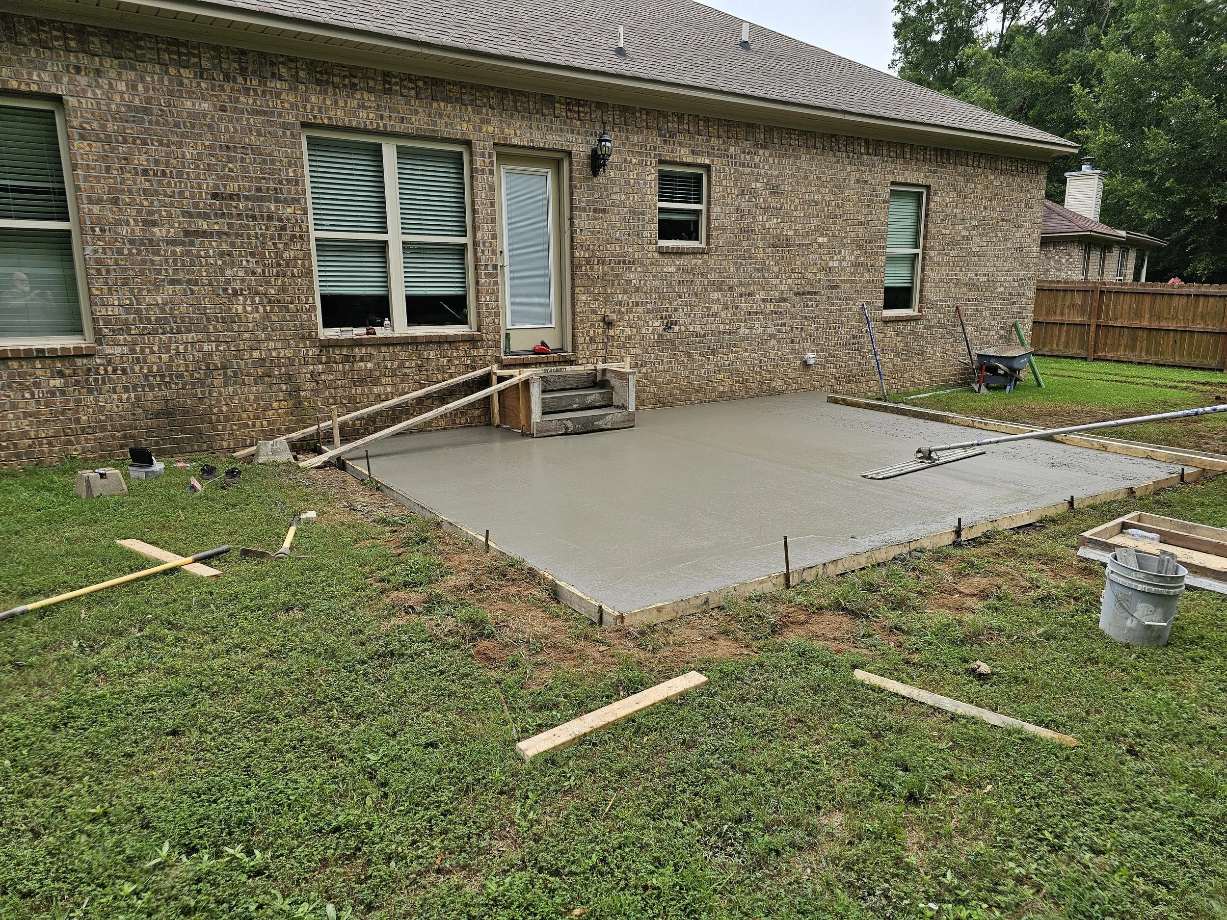 Concrete Patio and Steps by Concrete Access Solutions