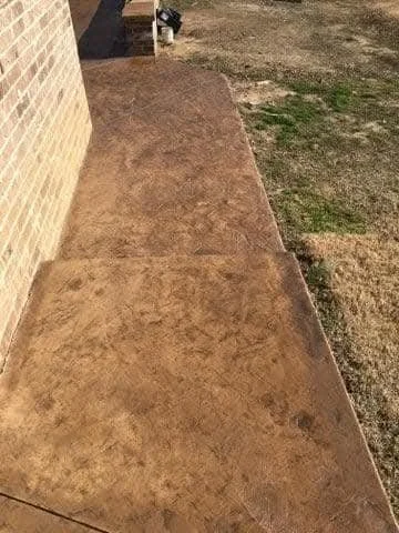 Concrete Access Solutions  II  Dyed and stamped concrete patio