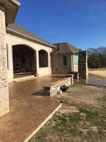 Concrete Access Solutions  II  Dyed and stamped concrete patio