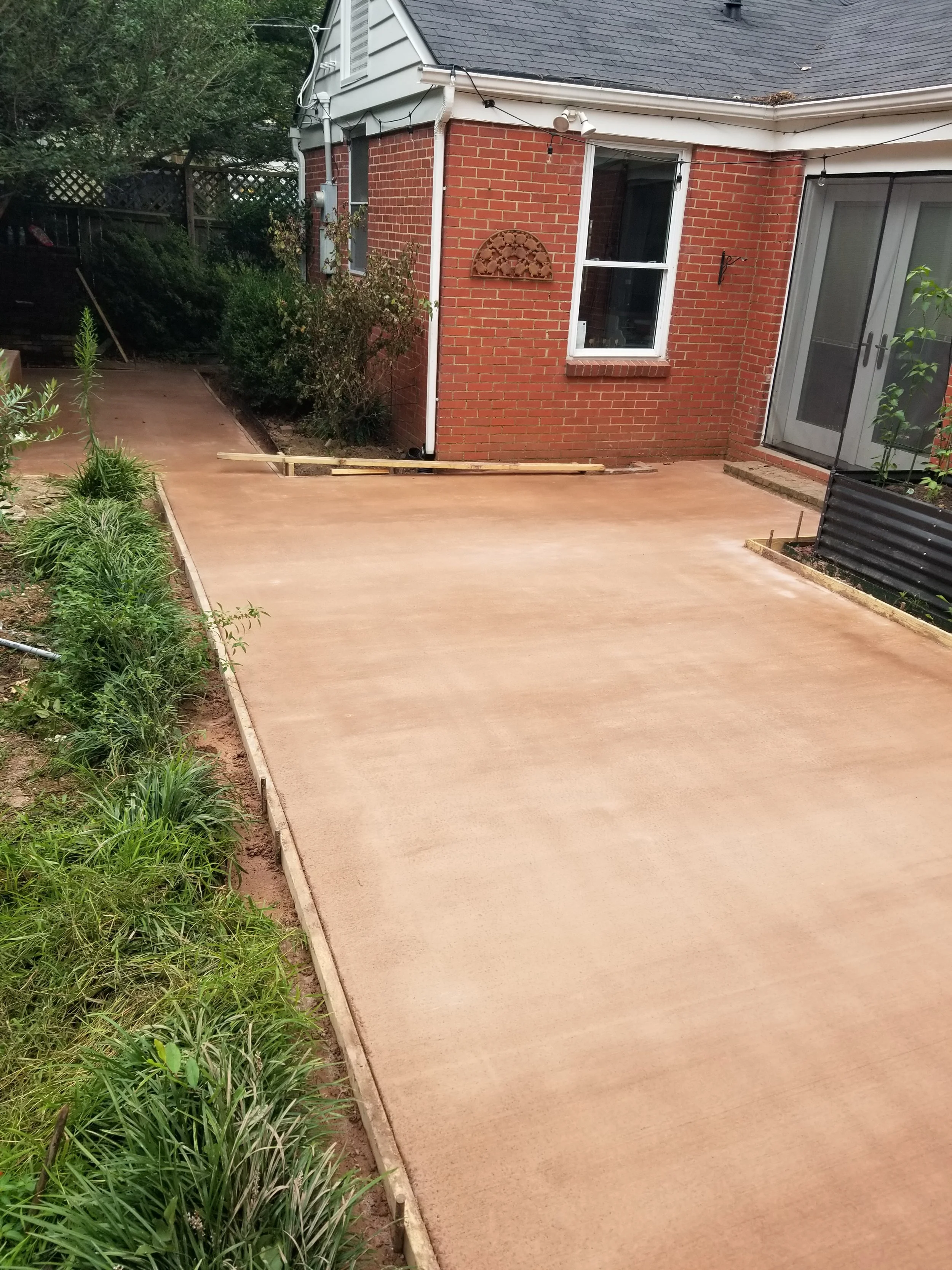 Dyed Concrete Patio Area  II  Concrete Access Solutions